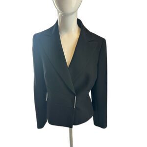 Stresa Blazer For Women Business Classic Bedazzled Snap On Closure Sz 6 Black